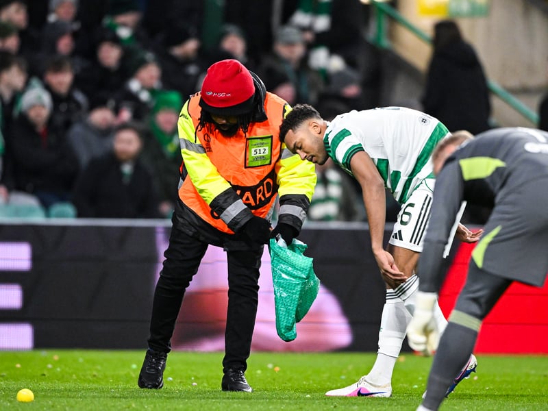The American defender will serve the first match of a three game suspension after last week's red card against Hibs.