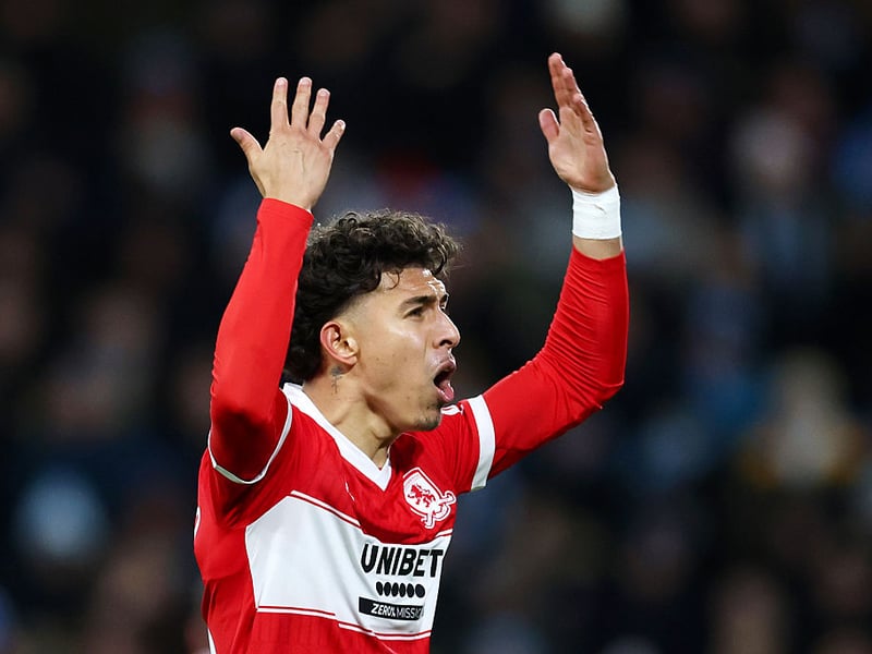 (for Brittain, 89) Came on in the closing changes as Boro chased an equaliser. N/A