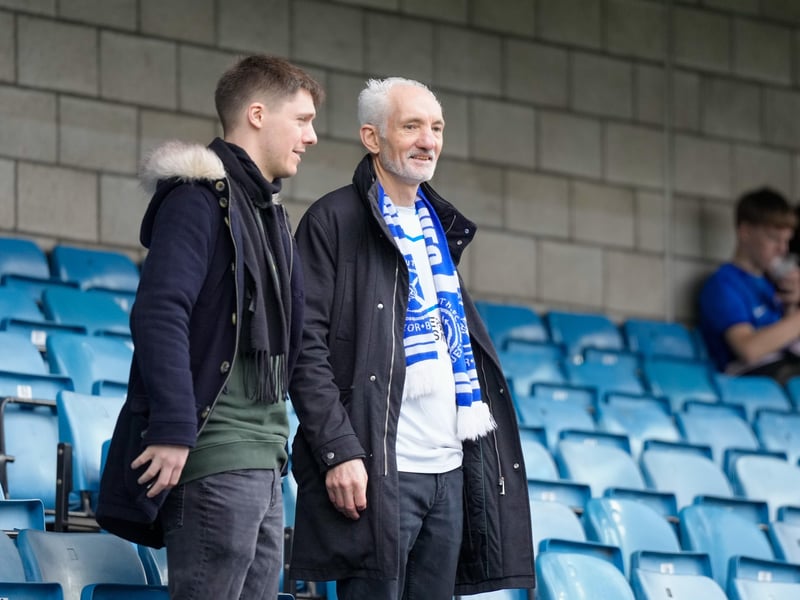 Taking stock of The Den before kick-off.