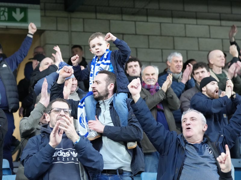 Pompey were accompanied by 3,178 fans at Millwall on Saturday