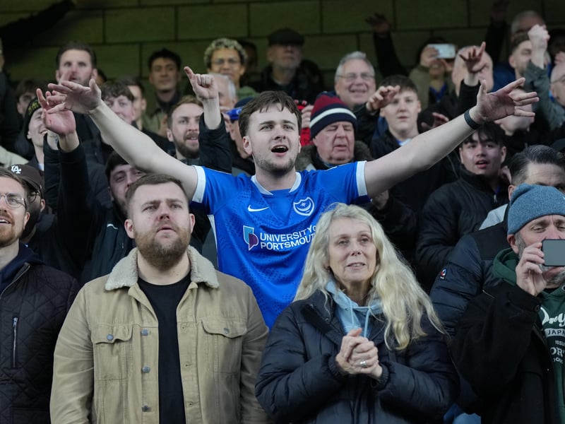 3,178 Pompey fans enjoyed Saturday's 3-1 win at The Den