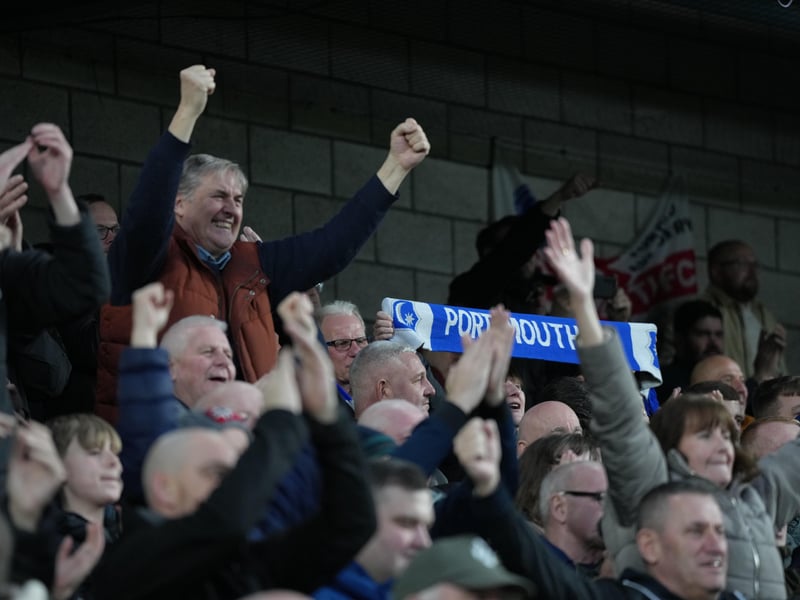 3,178 Pompey fans enjoyed Saturday's 3-1 win at The Den
