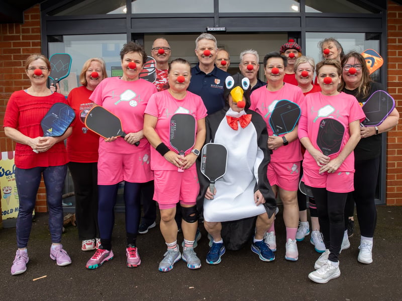 Local pickleball clubs have come together to play pickleball non stop at the Clanfield Centre for 24 hours to raise money for Comic Relief.

Picture: Alex Shute