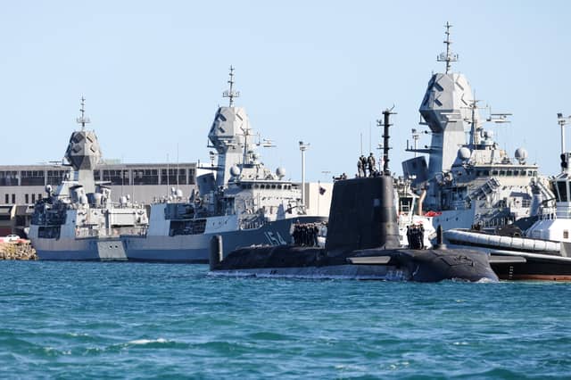 A Royal Navy submarine has arrived in Australia for an historic visit to strengthen the UK's commitment to the security of the Indo-Pacific.
