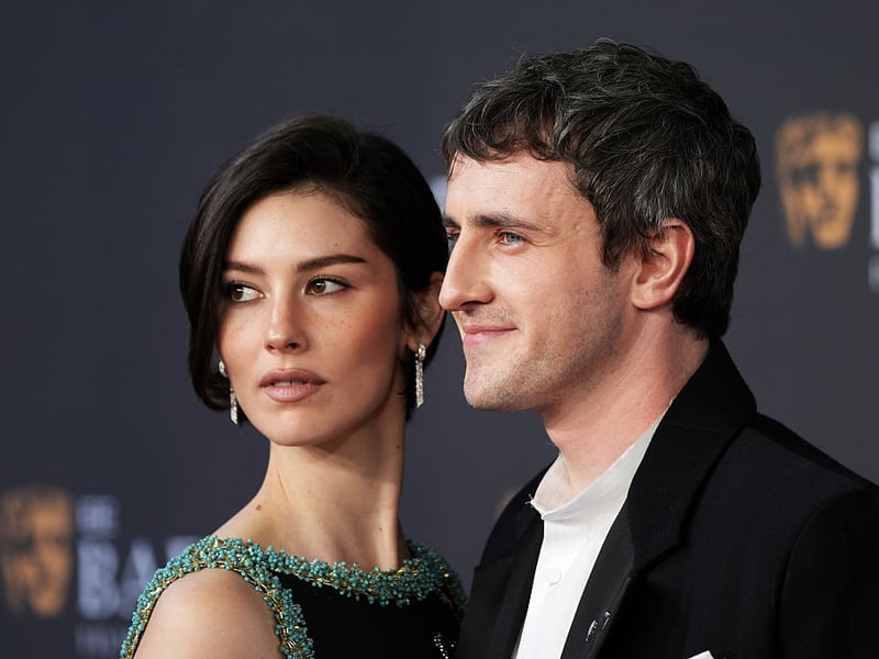 Paul Mescal, who lost out in the Best Actor category, with his partner singer Gracie Abrams.