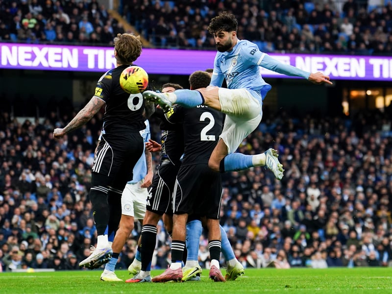 City's versatile Croatian international defender Gvardiol is a longer term absentee as he recovers from a tibial fracture to his right leg suffered in January's 1-1 draw at home to Chelsea.