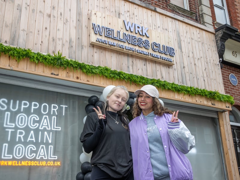 WRK Wellness Club owner Anika Billing (Right) at the opening.
