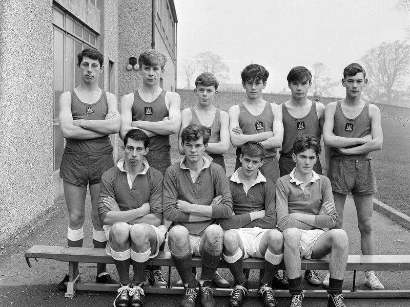 Liberton School Athletics Team in November 1964.