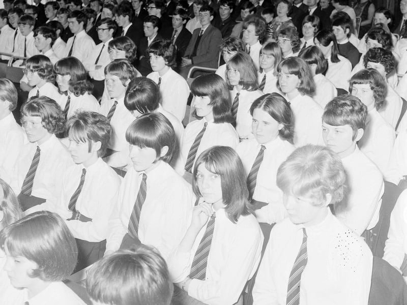 Liberton Secondary School prizegiving ceremony in June 1965.
