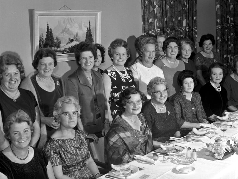 The 16th birthday dinner of the Liberton Townswomen's Guild in October 1965.