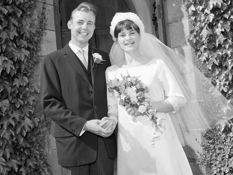 The Tranter - Huck wedding in Liberton Kirk in August 1965.