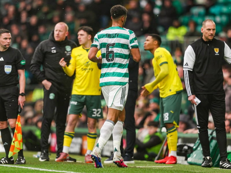 Despite his sending off against Hibs at the weekend, the American defender is available to play with his suspension inly apply to domestic matches.