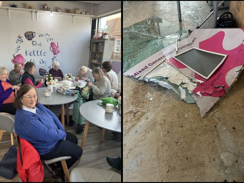 It has been business as usual for the craft club at Community Kettle CIC in Cosham. That despite the fact that a learner driver smashed through the building in the early hours of the morning.