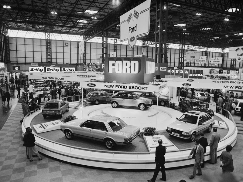 The Ford Granada, pictured here alongside other models at a motor show in 1980, was one of the most popular cars of the 80s. Lots of former owners have expressed their love for this car, with one person calling it 'absolutely bullet-proof'.