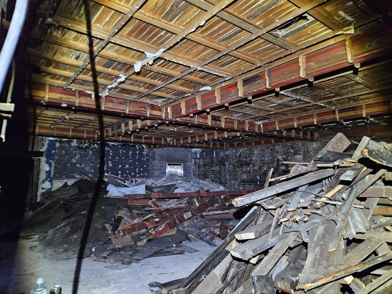 A picture of the smaller dance room on the ground floor.