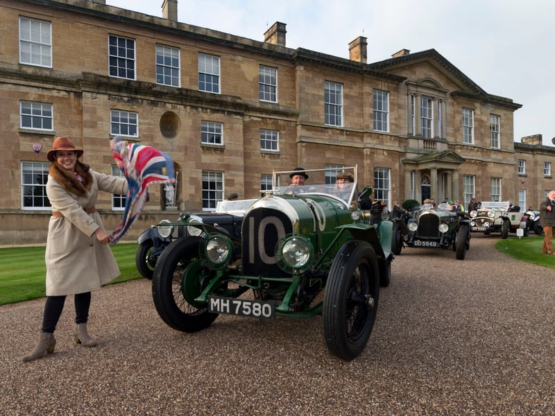The Yorkshire Buccaneer Pre-War car rally started at Bowcliffe Hall in October 2016. Pictured on the starting line is Jonathan Turner, in his 1925 3-litre Bentley MH7580, which competed at Le Mans in the same year and which he subsequently raced in the 2016 Le Mans Classic.
