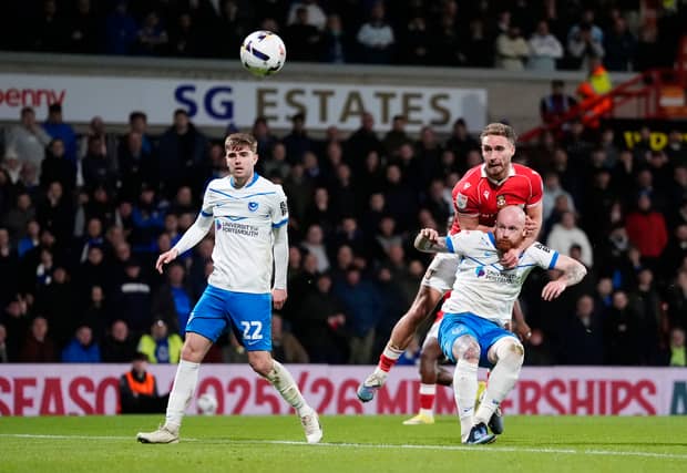Zak Swanson was Pompey's MOTM at Wrexham