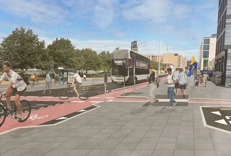 Anothe cycle lane scheme, this £10 million project will create segregated cycle lanes, improved shared-use paths, streetscape and public realm improvements. It's currently in pre-planning with an expected completion date of 2028.