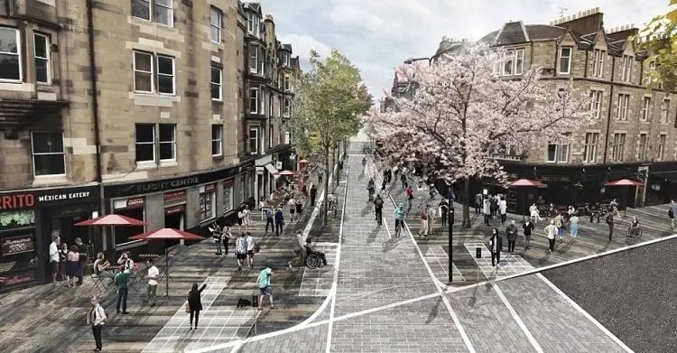 This £16 million scheme is at the pre-planning stage and is set to be delivered by May 2028. It will create a 1.1km active travel route, including improved pedestrian and cycle facilities, along with streetscape and public realm improvements. It's another part of the Edinburgh City Centre Transformation project.