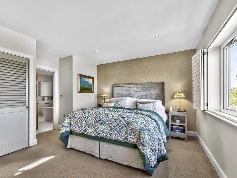 This five bedroom beach house comes with panoramic Solent views and direct access to the sea from a private deck.