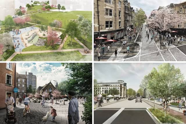 Some of the public realm schemes planned for Edinburgh in the coming years.