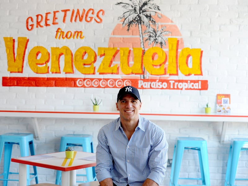 Arepa 2GO in Victoria Road South, Southsea, is celebrating its third birthday in March 2026.

Pictured is: Alejandro De Carlo, one of the owners of Arepa 2GO.

Picture: Sarah Standing ( 240226-9995)
