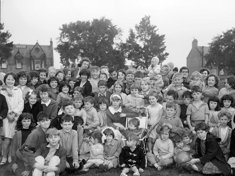 Children at the Craigmillar Park Summer Show in July 1963.