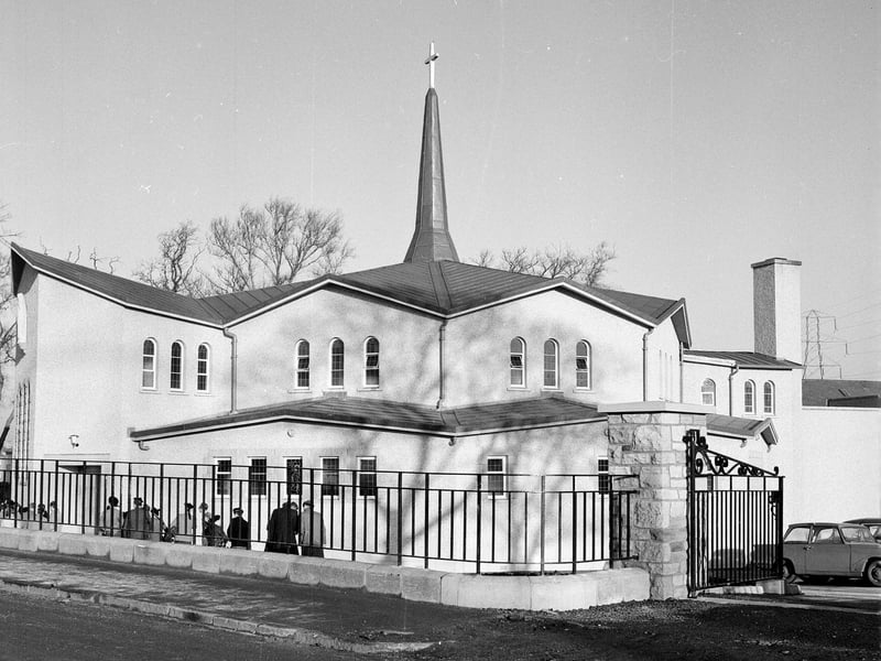 St Teresa Franciscan Church, in Craigmillar, shortly after opening in December 1962.