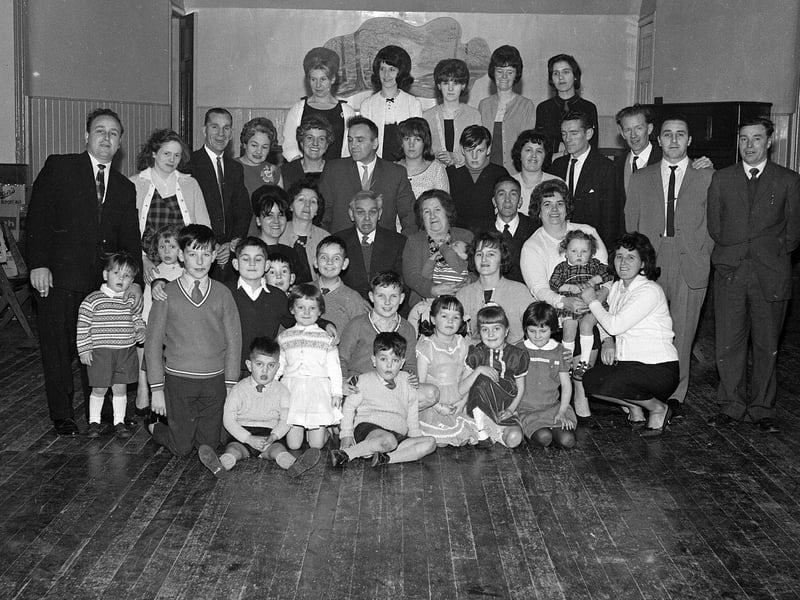 Mr and Mrs GW Gentle celebrate their golden wedding in the Jewel Institute, Craigmillar, in November 1964.