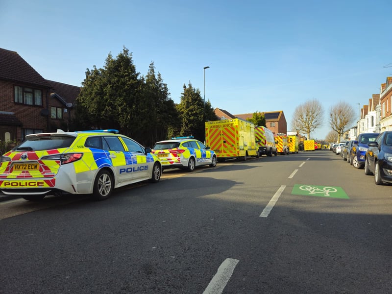 Emergency services have cordoned off the streets around North End Avenue on Wednesday, February 25.
