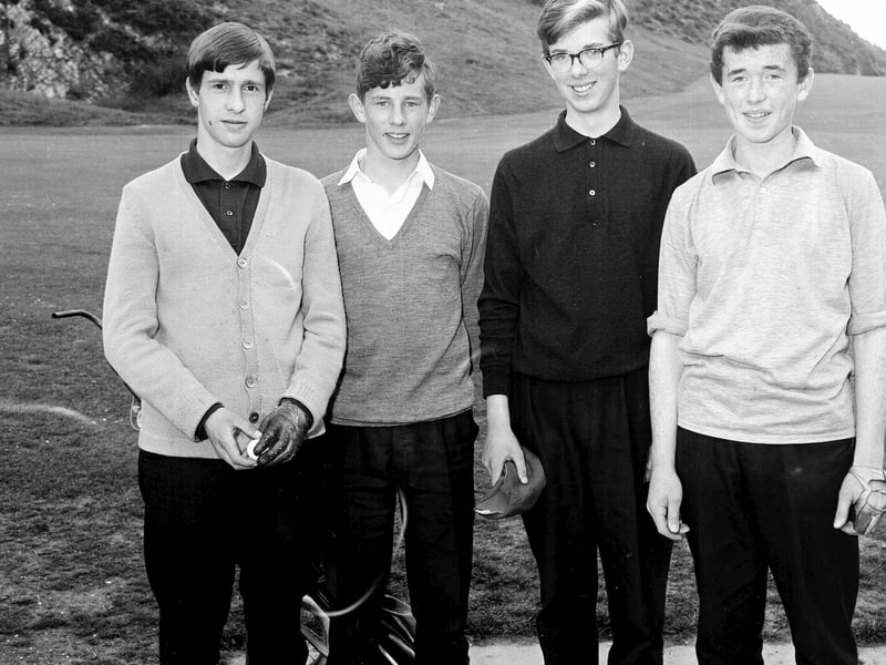 The Craigmillar team at the semi-finals of the Lothians Junior Inter Club Golf Championship in June 1965.