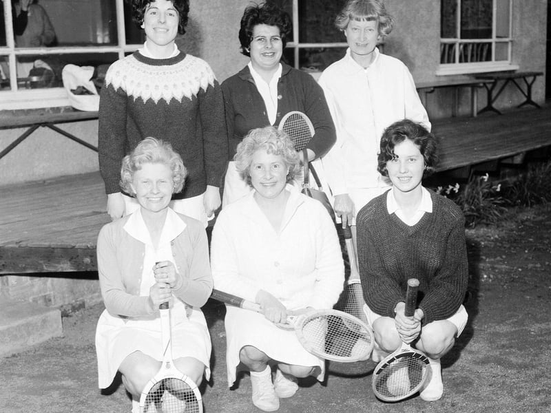 Craigmillar Ladies Tennis Team in November 1964.