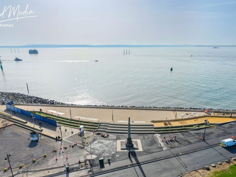 Centenary Place is coming together nicely in front of Southsea Common