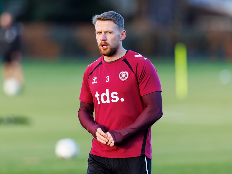 The versatile Tynecastle defender remains out with a groin injury, but could be back in contention over the next fortnight.