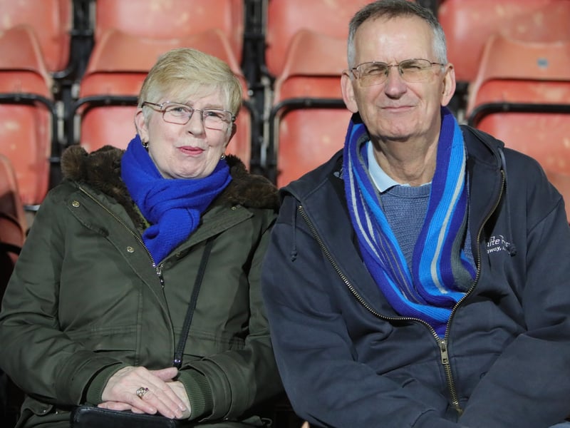 Brilliant picture of Pompey fans on first trip to Wrexham in 40 years.