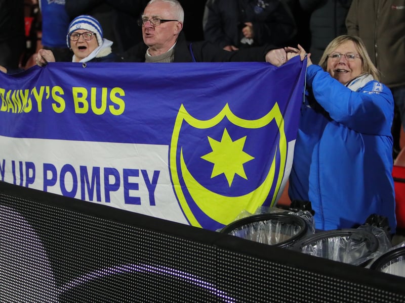 Brilliant picture of Pompey fans on first trip to Wrexham in 40 years.