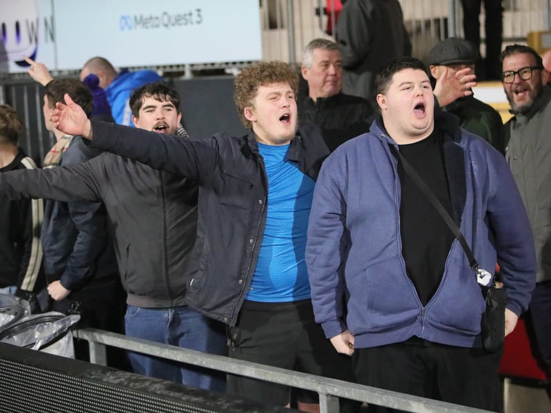 Brilliant picture of Pompey fans on first trip to Wrexham in 40 years.