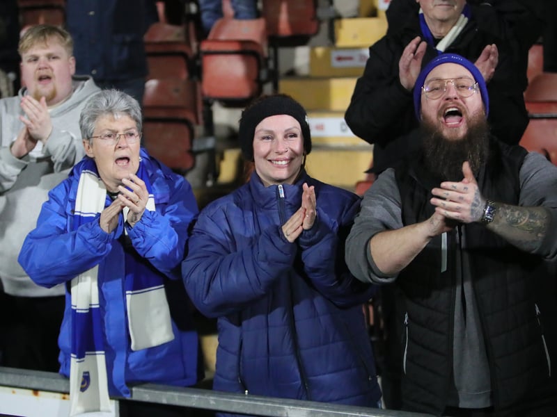 Brilliant picture of Pompey fans on first trip to Wrexham in 40 years.