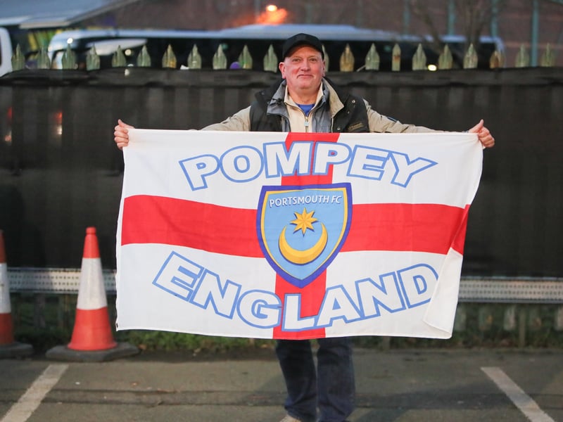 Brilliant picture of Pompey fans on first trip to Wrexham in 40 years.