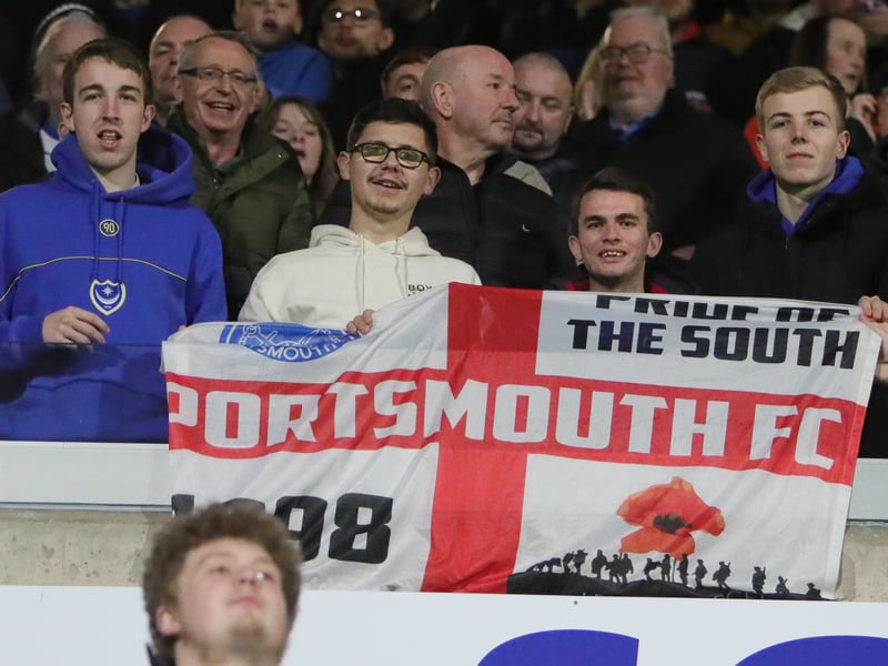 Brilliant picture of Pompey fans on first trip to Wrexham in 40 years.