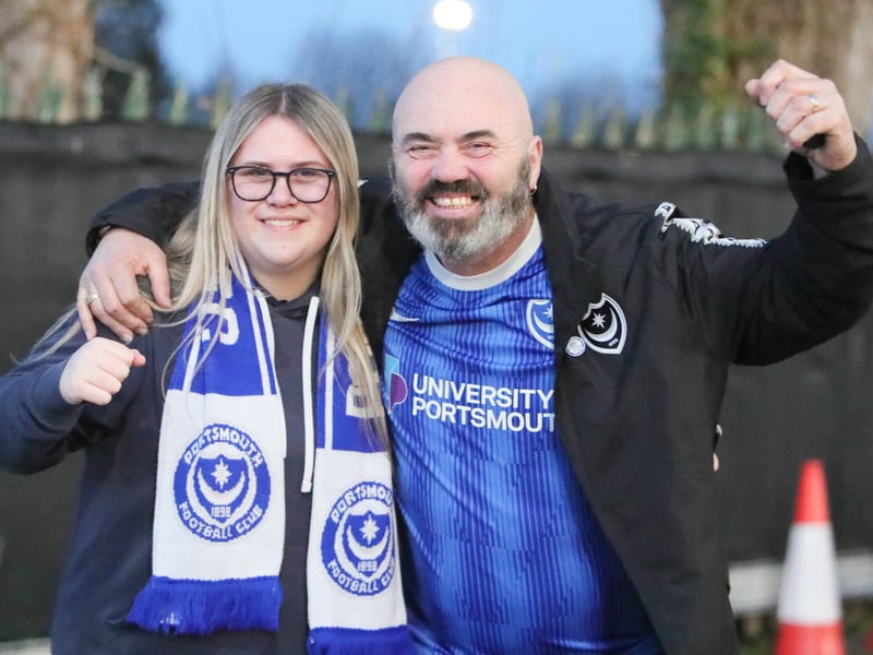 Brilliant picture of Pompey fans on first trip to Wrexham in 40 years.