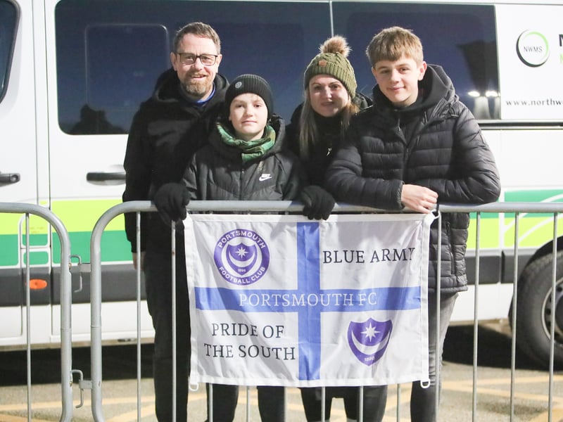 Brilliant picture of Pompey fans on first trip to Wrexham in 40 years.