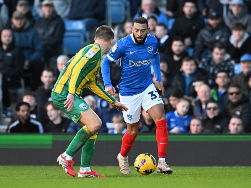 (Replaced by Milli Alli on 81 mins) Looks a brilliant signing. Handed his first Pompey start with Mousinho losing patience with out-of-sorts Alli and what a performance. Gave guile and quality to the Blues’ attacking play which they had been badly missing. Plus a classy opening goal.