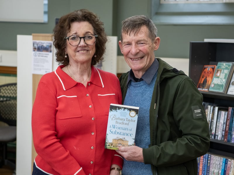 Among those in attendance were Moira and Chris Corcoran, who now live in the house Barbara Taylor Bradford grew up in. Barbara was a frequent visitor to Armley Library and a voracious reader growing up. She had two library cards to ensure she could take out double the amount of books.