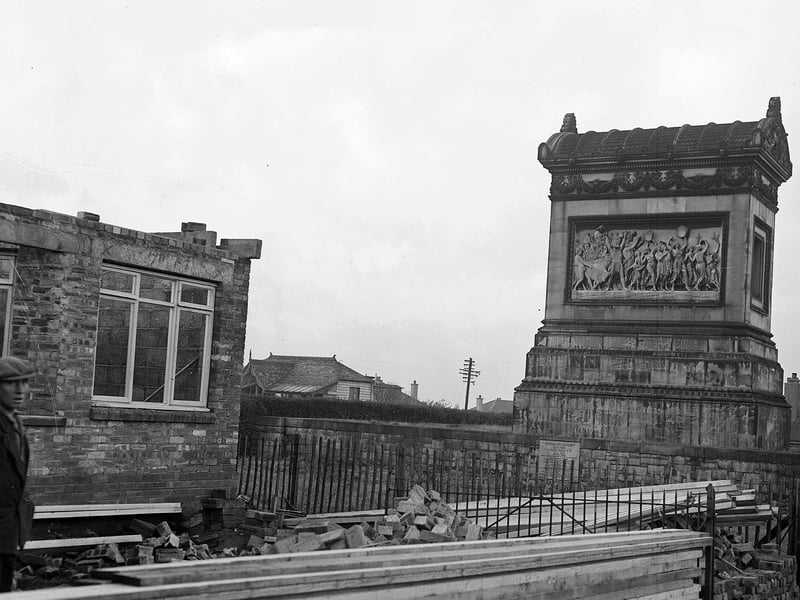The Craigentinny Marbles - built in 1848 over the grave of Craigentinny Eastare owner WM Henry Miller - pictured in 1954.