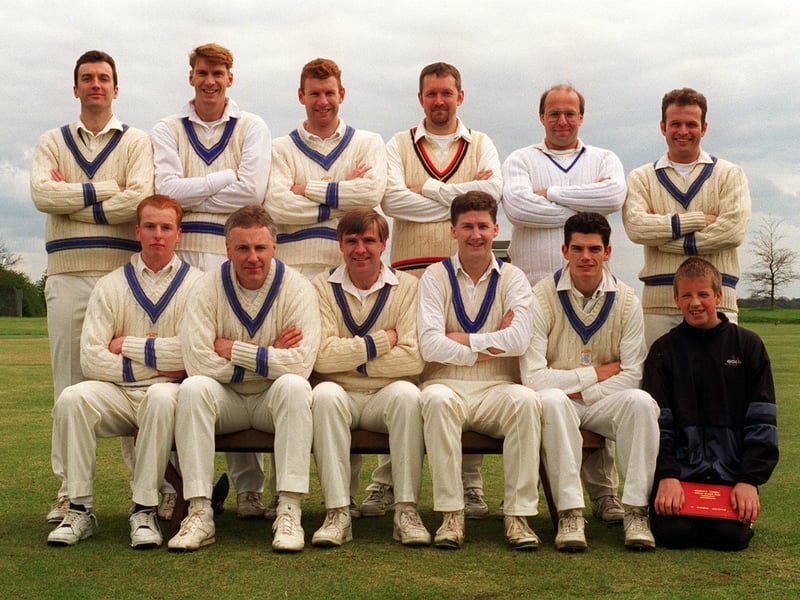 Division 1 team Whitkirk CC pictured in May 1996. Back row, from left, are Jeremy Bowman, Simon Bowman, Alistair Bowman, Neil Edgecock, Glyn Jepson and Tim Hegarty. Front row, from left, are Matthew O'Brien, Martin Sparling, Tony Nicholson, Stuart Pickles, (captain) Jonathan Colley and Matthew Wright (scorer).