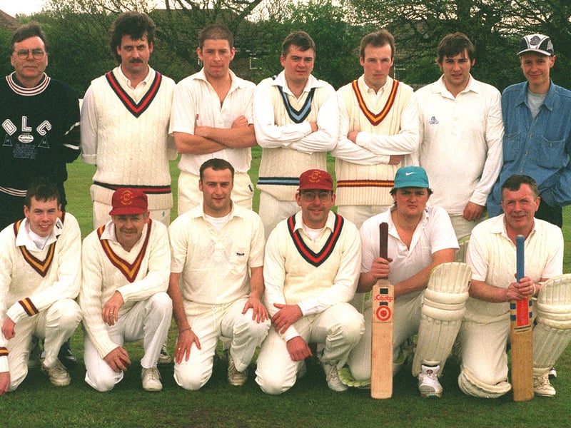 Cookridge CC, who played in Division 2, pictured in May 1996. Back row, from left, are Alan Kaunz, Mick Marshall, Mark Hobson, Jason Caines, Graham Reid, Ian Frost and Richard Colledge. Front row, from left, are Mark Ewen, Andy Shepherd, Jason Hawksworth, Graham Curtis, Paul Hepworth and Colin Haygreen. 