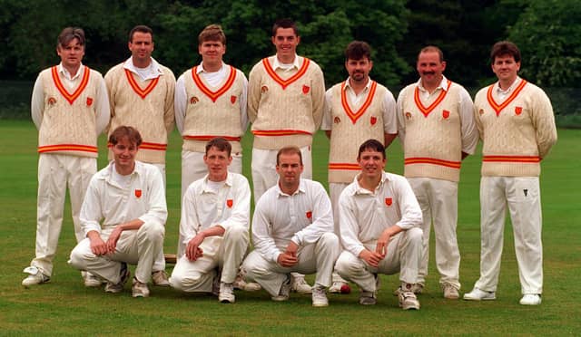Division 1 team Pool CC pictured in May 1997. Back row, from left, are Paul Huby, Clive Baldwin, Henry Paul, Benn Taylor, Richard Bolton, John Wood and Simon Burton. Front row, from left, are David Singleton, Paul Regan, Richard Carlton (captain) and Christopher Wilkinson.
