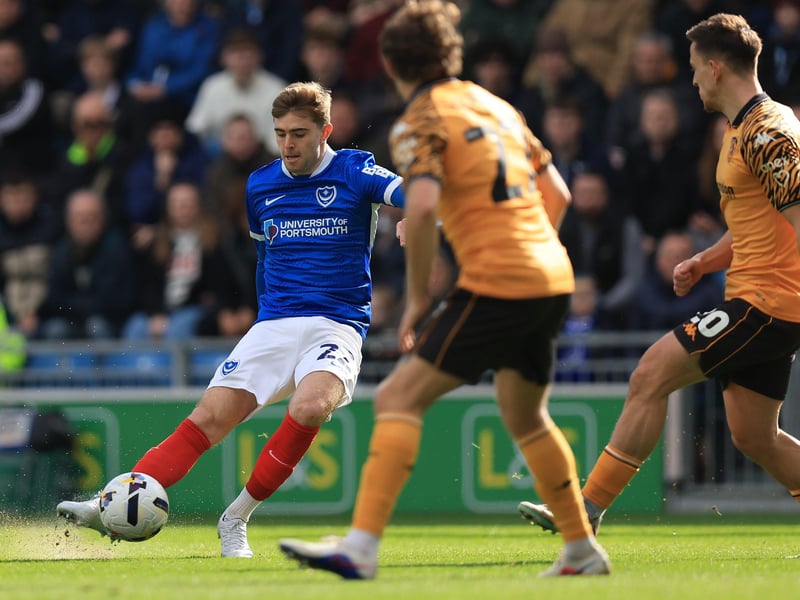 Another strong, swashbuckling display from left-back. Aggressive in the tackle, competitive as ever - and it was his free-kick delivery which created Pompey's goal. And great last-ditch slide challenge on Morishita in stoppage-time.