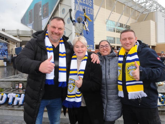 Leeds United v Manchester City Elland Road Premier League sat 28-02-2026 pic Steve RidingAndreas and Miriam Jacob, Natalie and Dietrich Braum from Paderborn, Nr. Dortmund